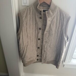 Loro Piana Cashmere Camel Quilted Vest